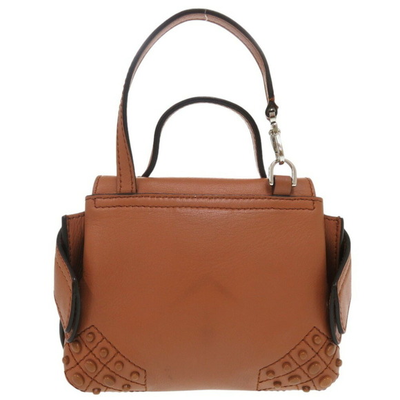 TOD'S Brown Leather Shoulder Bag - Picture 3 of 10